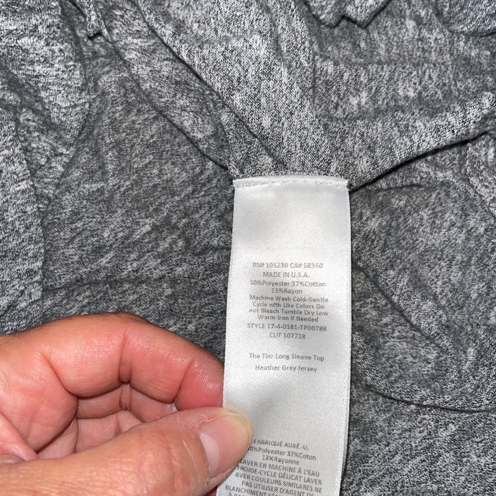 Current/Elliot long sleeve Heather gray t shirt - Picture 5 of 5